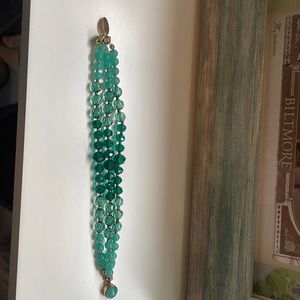 WHBM green beaded bracelet